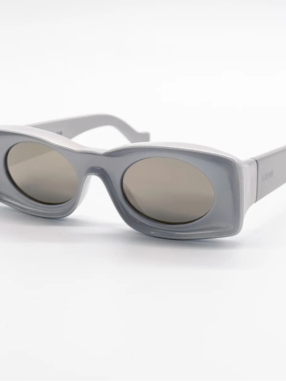 Loewe Silver Sunglasses (Silver and White)